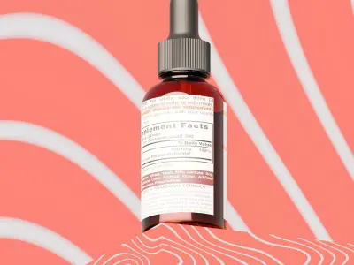 medicine drug 3d model Low-poly 3D model