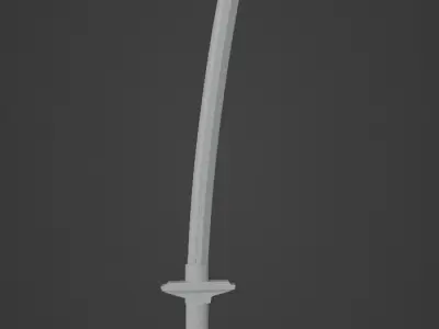 Stylized Katana low-poly game ready Free low-poly 3D model