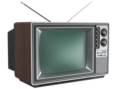 Retro TV 3D model shop