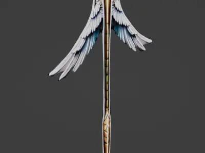 Solar Angel Blade Low-poly 3D model