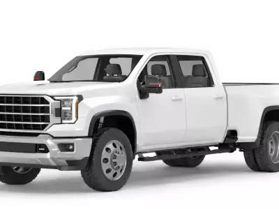 Generic Pickup Truck Versatile Vehicle Design 01 3D model