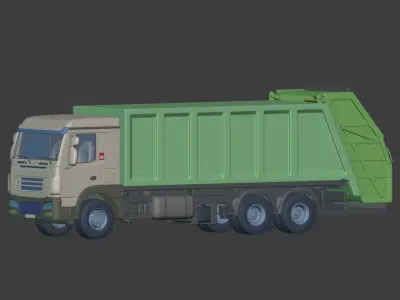 Generic Garbage Truck 3D model