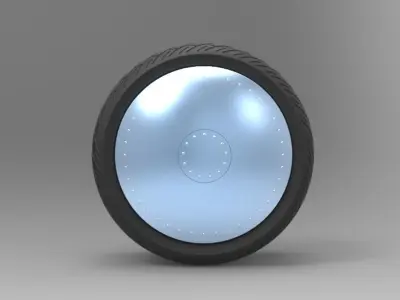 Double wheel 1 3D model