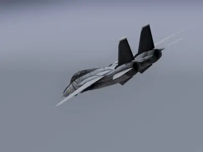 F14 - Bombcat Military aircraft Low-poly 3D model