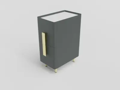 Multi-Functional Bedside Cabinet Free 3D model