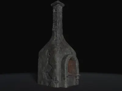 Medieval Oven Low-poly 3D model purchase