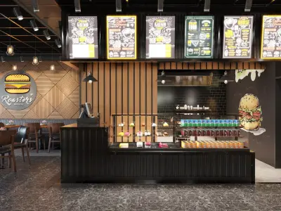 HAMBURGER SHOP 3D model