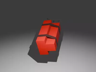 Low Poly TnT Low-poly 3D model