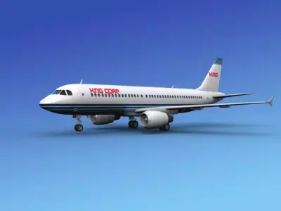 Airbus A320 Corporate 2 3D model