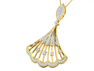 ocean shell type design of earring pendent set 3D print model