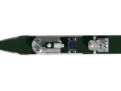 China Coast Guard Vessel 31239 Law Enforcement Vessel 3D model