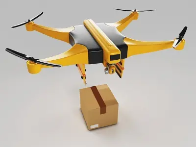 Package Delivery Drone 3D model