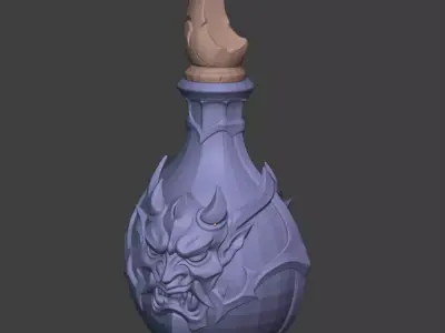 YOKAI SPIRIT VESSEL POTION BOTTLE 3D print model