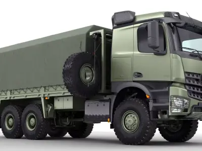 Mercedes Arocs Military 6X6 3D model