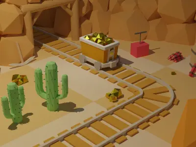 Low Poly Barrel Low-poly 3D model buy