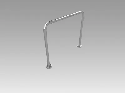 Pipe fencing 3D model