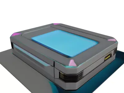 Futuristic Holographic Data Drive 3D model