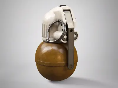 RGN Hand Grenade AAA Game Ready Low-poly 3D model