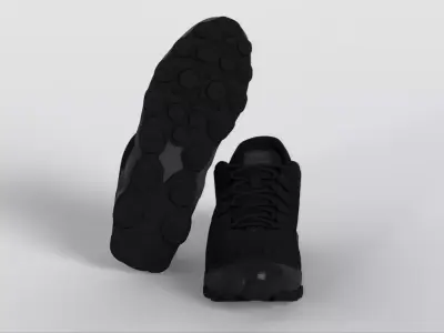 Reax 8 TR Style Training Shoes Gym Sneakers  Unity Game Ready Low-poly 3D model