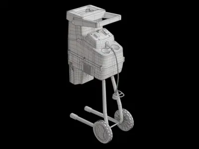 Electric Silent Wood Chipper 3D model
