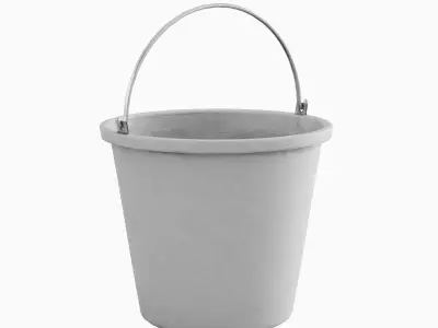 Industrial Bucket 01  Low-poly 3D model