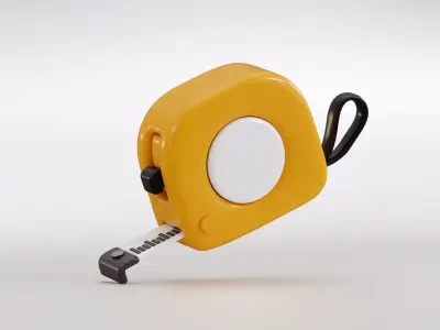 Measuring Tape Low-poly 3D model get