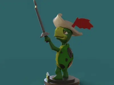 Touche Turtle 3D print model