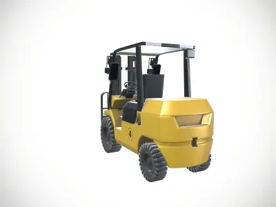 Forklift 3D model 2
