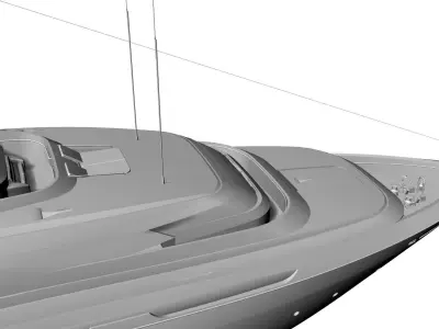 48 Meter Superyacht 3D model
