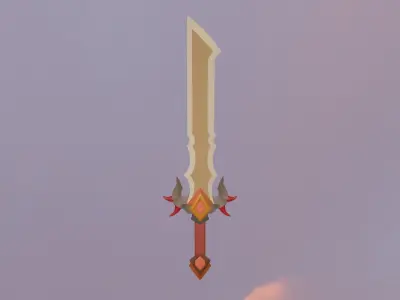 LOW POLY Sword 3D model purchase