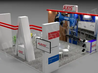 Exhibtion stand trade expo booth stall 3D model