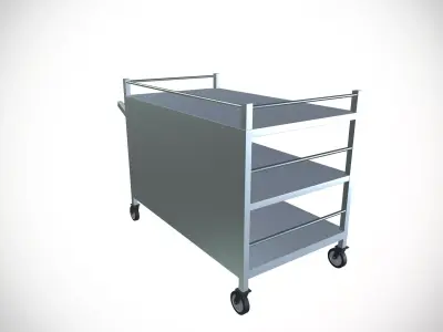 Transport Trolley Dolly Low-poly 3D model