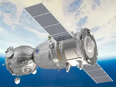 Soyuz MS Manned Spacecraft 3D model