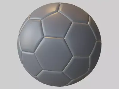 Classic Soccer Ball Low-poly 3D model purchase