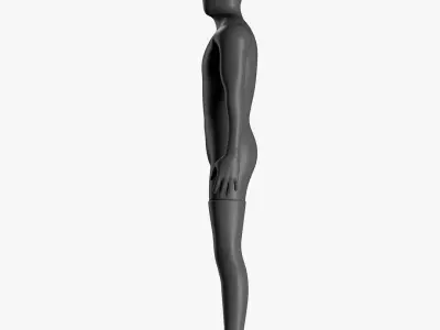 Rigged Male and Female Mannequin 3D model