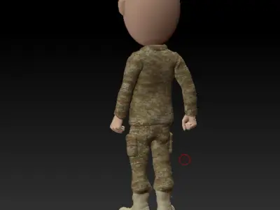 1SG Little Top in beret Free 3D print model