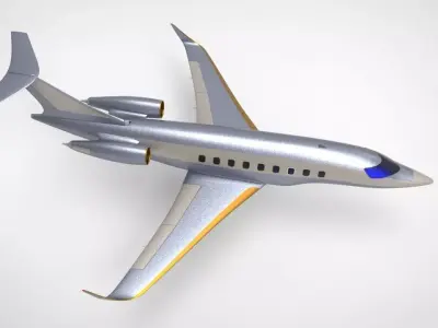 private jet 3D model get