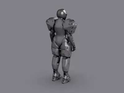Night City Character Resident 3D model buy