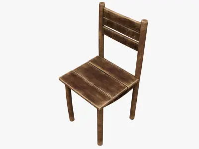 Medieval Rustic  Low-poly 3D model