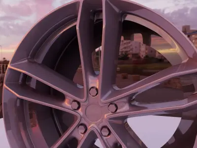 car wheel 3D model 10