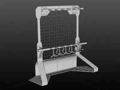 Gun rack  Free low-poly 3D model