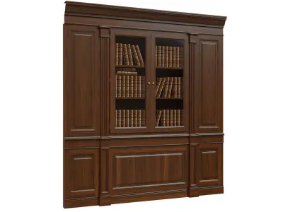 Built-in bookcase 1300 3D model