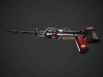 Stylized Fire driller Game Ready Low-poly 3D model