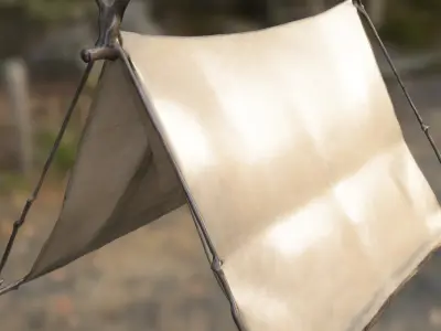 Medieval Canvas Tent 3D model
