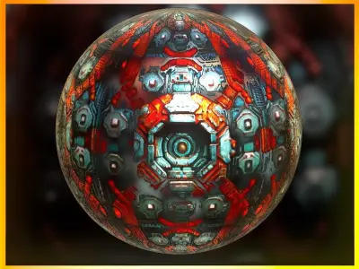 PBR Sci-Fi Seamless Realistic Material SBSAR 4k Texture 041 Texture