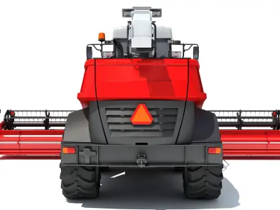 Combine Harvester 3D model 12