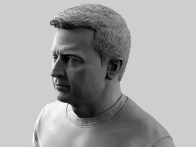  Volodymyr Zelensky Bust 3D print model