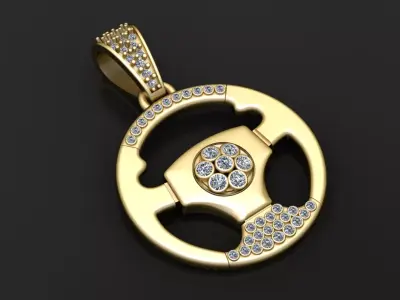 CAR STARRING PENDANT   3D print model
