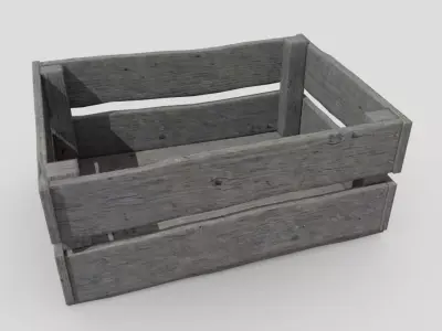 CC0 - Crate 5 wooden Free low-poly 3D model