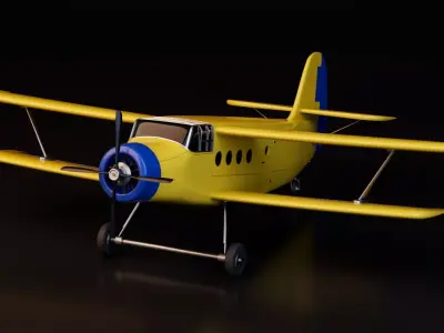 Airplane 3D model 2